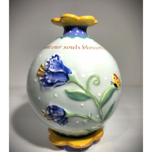 Gardeners Flower Vase Friend Sentiment Artist Nancy Tellaferro Faulkner - Picture 3 of 10